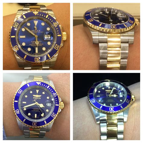 why do people think blue face invicta are rolexes|Invicta Pro Diver vs Rolex Submariner: .